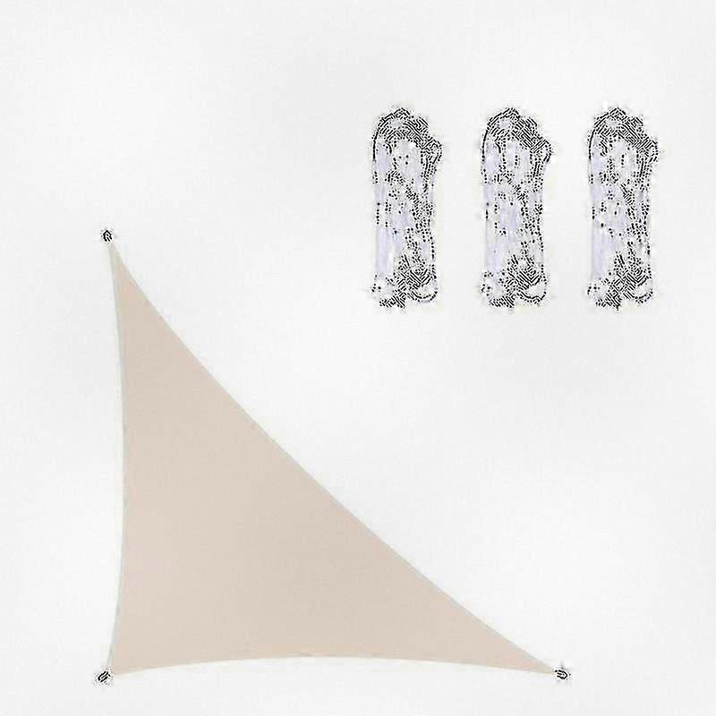 Waterproof Triangle Sun Shade Sail for Garden Patio Outdoor Canopy in Multiple Sizes (3x3x4.3m 4x4x5.7m 5x5x7.1m)
