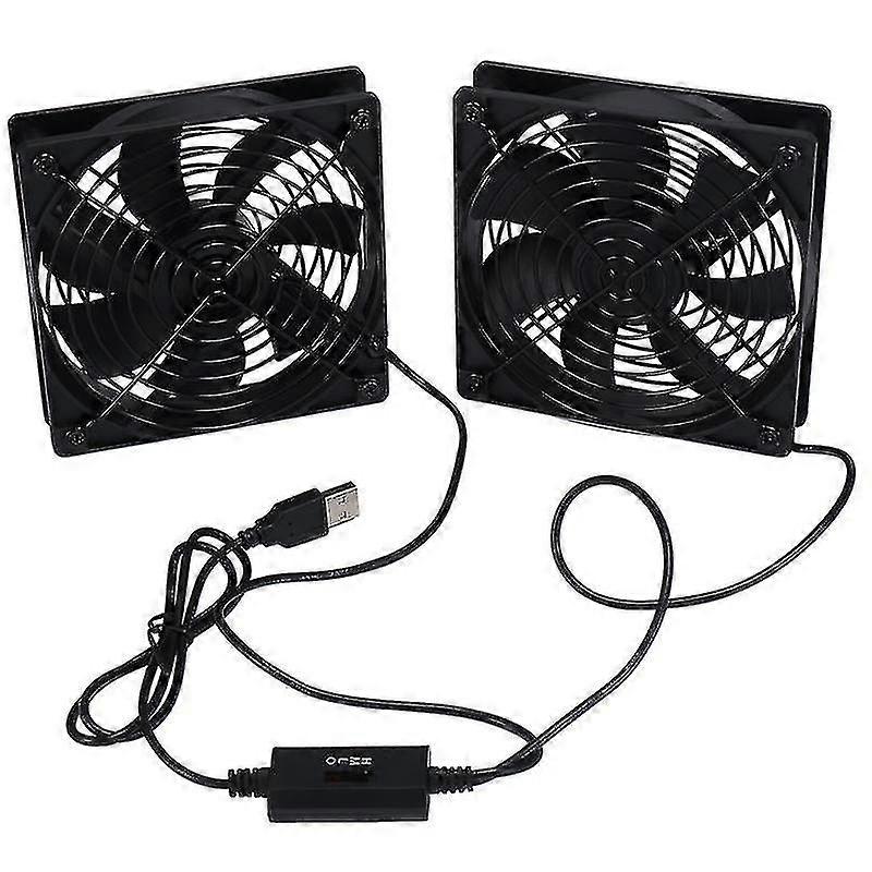 High-Speed Airflow Cooling Fans for PC Router with 120mm Diameter and 5V USB Power Supply featuring a Speed Controller
