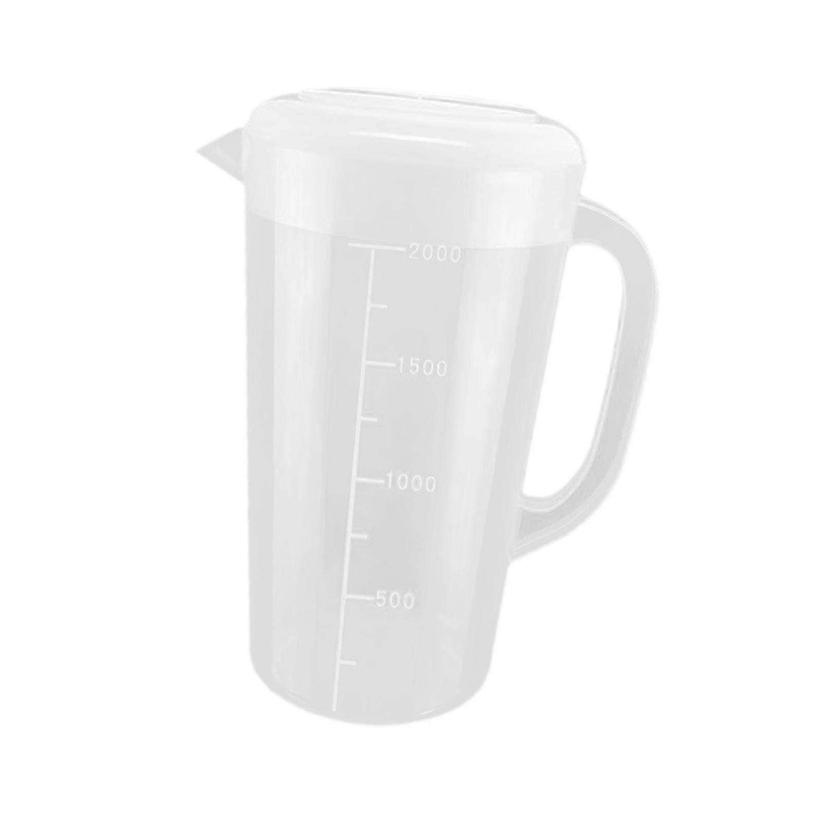 Durable Measuring Cup Pitcher with Handle, Multipurpose Kitchen Jug for Water, Juice, Baking