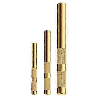 Metal Drift 3-Piece Brass Drift Punch Set - 3/4, 1/2, 3/8 Inch Sizes For Precision Work Alignment Punches