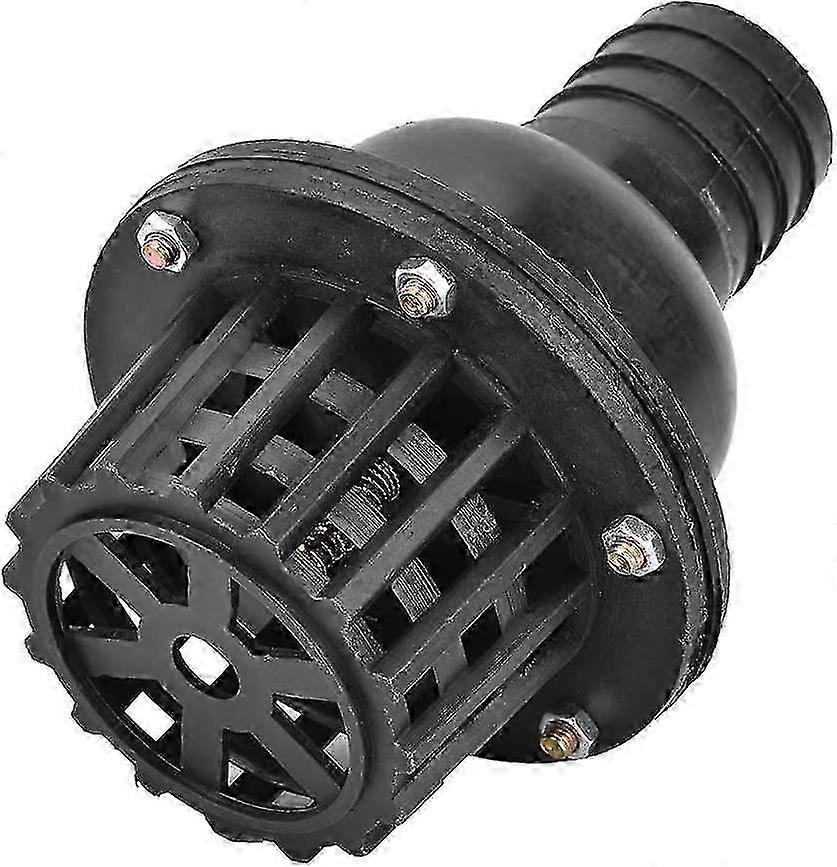 Vanne inférieure noire pour pompe à eau - Vanne d’arrêt plate modèle basse pression