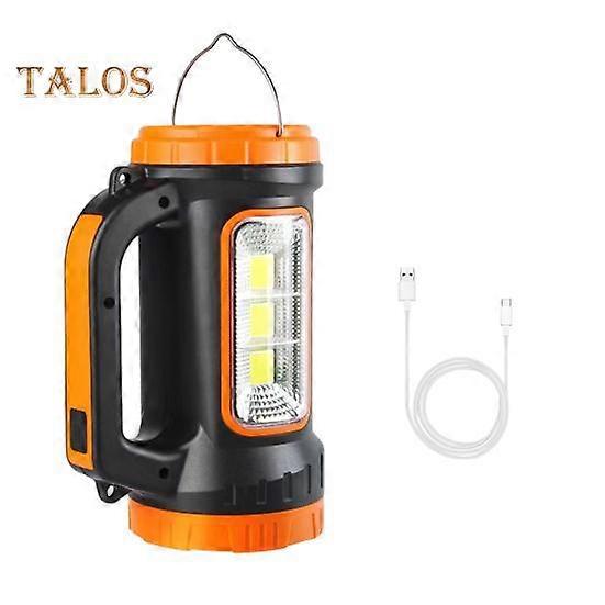 Solar LED Flashlight USB Rechargeable Multiple Lighting Modes Portable Emergency Light Multi-functional Portable Torch Light