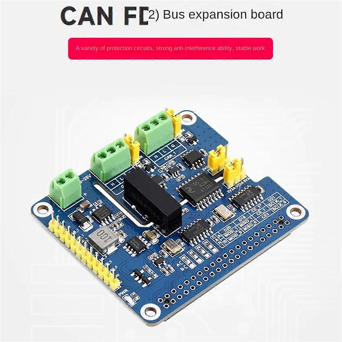 2-Kanal-isoliertes CAN-SPI-Bus-Erweiterungs-HAT für Raspberry Pi