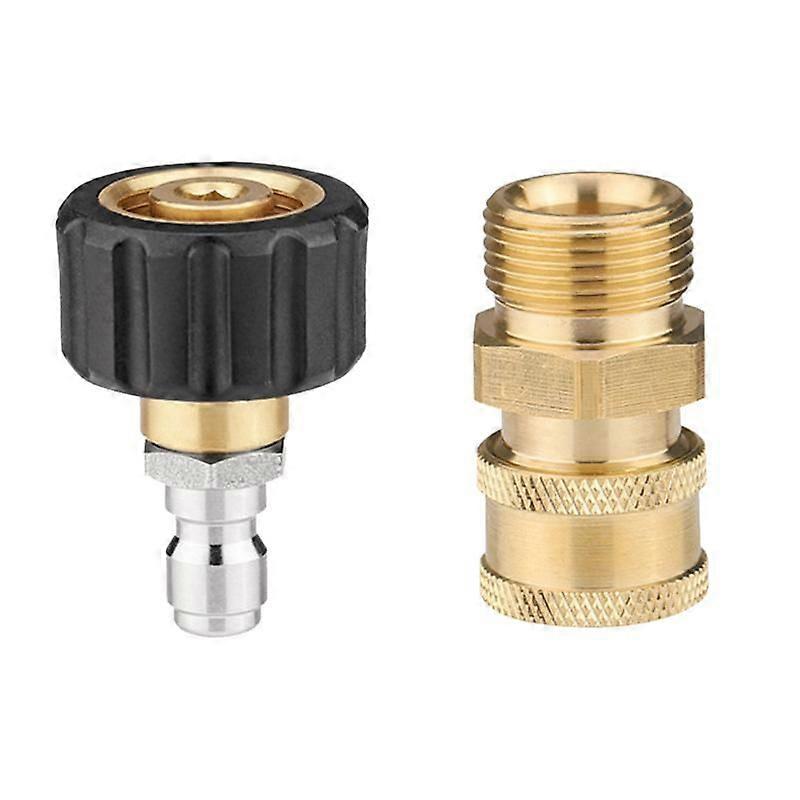 Pressure Washer Adapter Set M22-14 Mm Swivel 1/4 Internal External Thread Push-In Connector