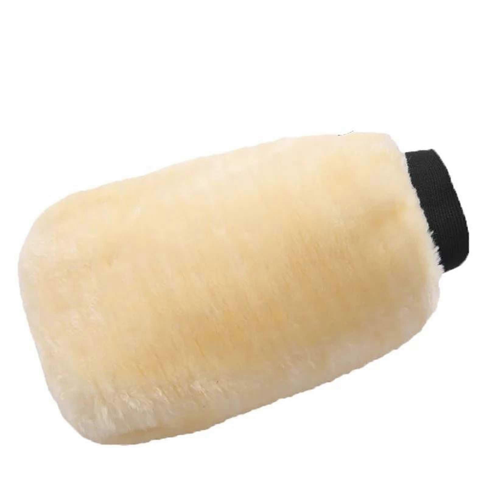 Double-Sided Plush Car Wash Gloves Universal One-Size-Fits-Most Portable Thickened Soft Wool Cleaning Mitt