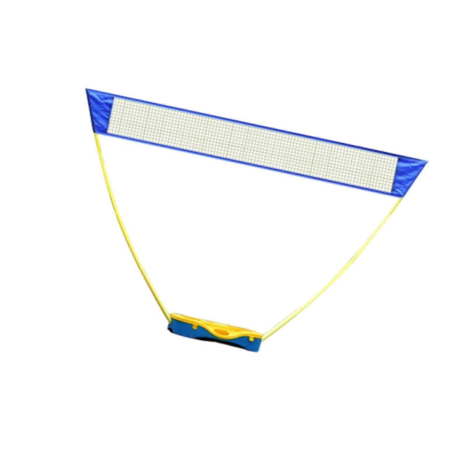 Badminton Net Tennis Volleyball Net Professional Foldable Easy Setup for Court Beach Garden Exercise (3M Yellow Base) well