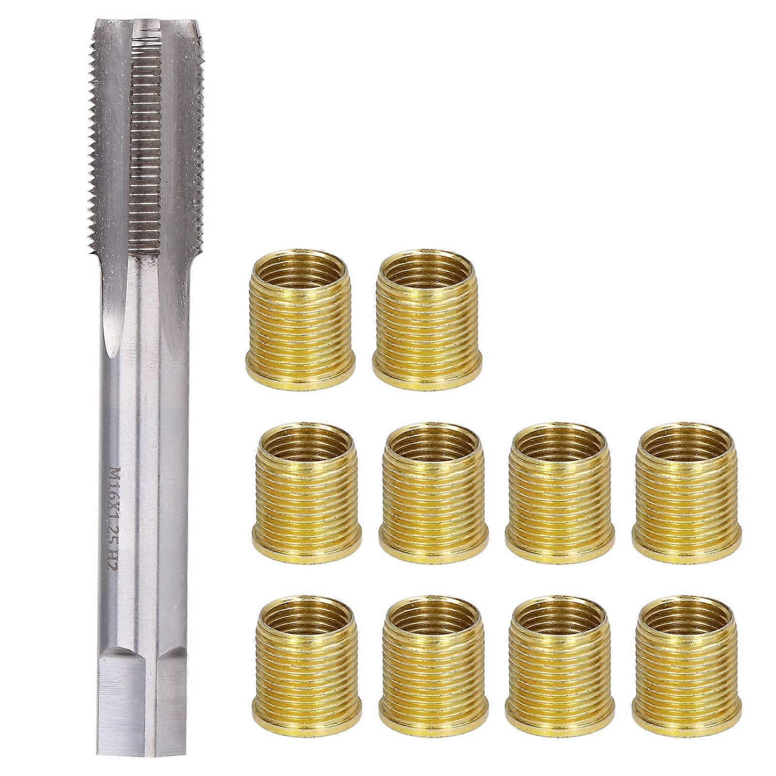 Spark Plug Thread Repair Kit For 14X1.25mm Plugs, High-Hardness Stainless Thread Inserts And Tap Set, Gasoline Engines