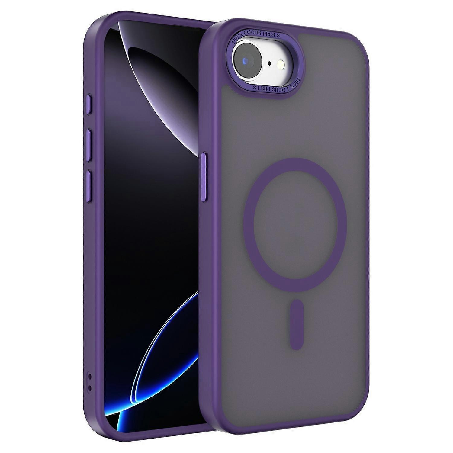 For iPhone 16e Case Compatible with MagSafe TPU+PC Matte Phone Cover