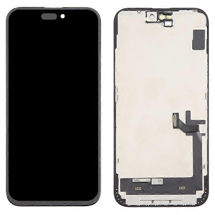 متوافق مع شاشة iPhone 15 Plus Grade C LCD وجزء تجميع محول الأرقام (تقنية JK Incell) (بدون شعار)