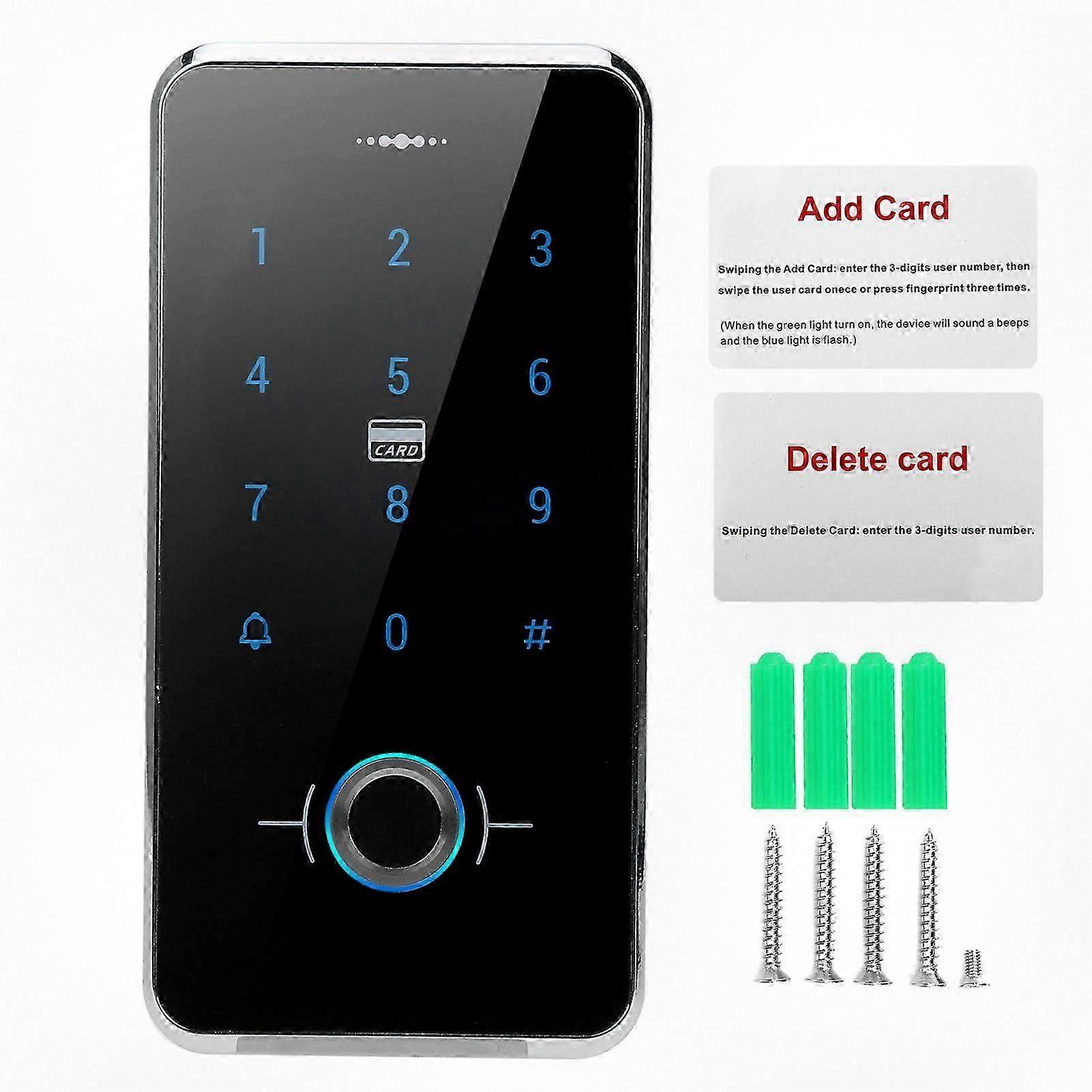 Outdoor Community Access Control Device with Semiconductor Fingerprint, IC Card, and Password Features, IP68 Waterproof