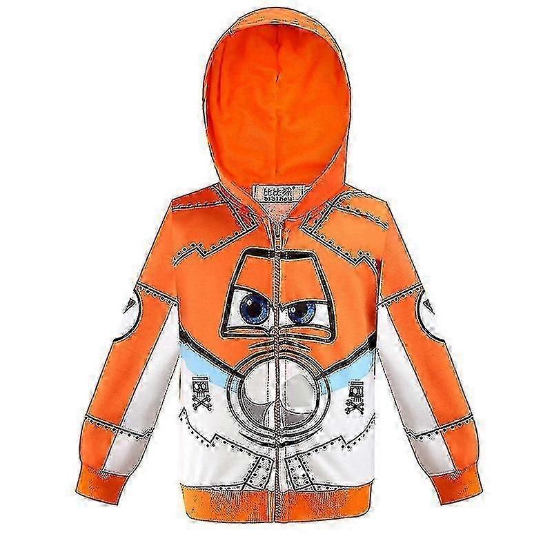 Boys' Spider-man Hooded Jacket 3~8 Years Old Children's Zip-up Hoodie