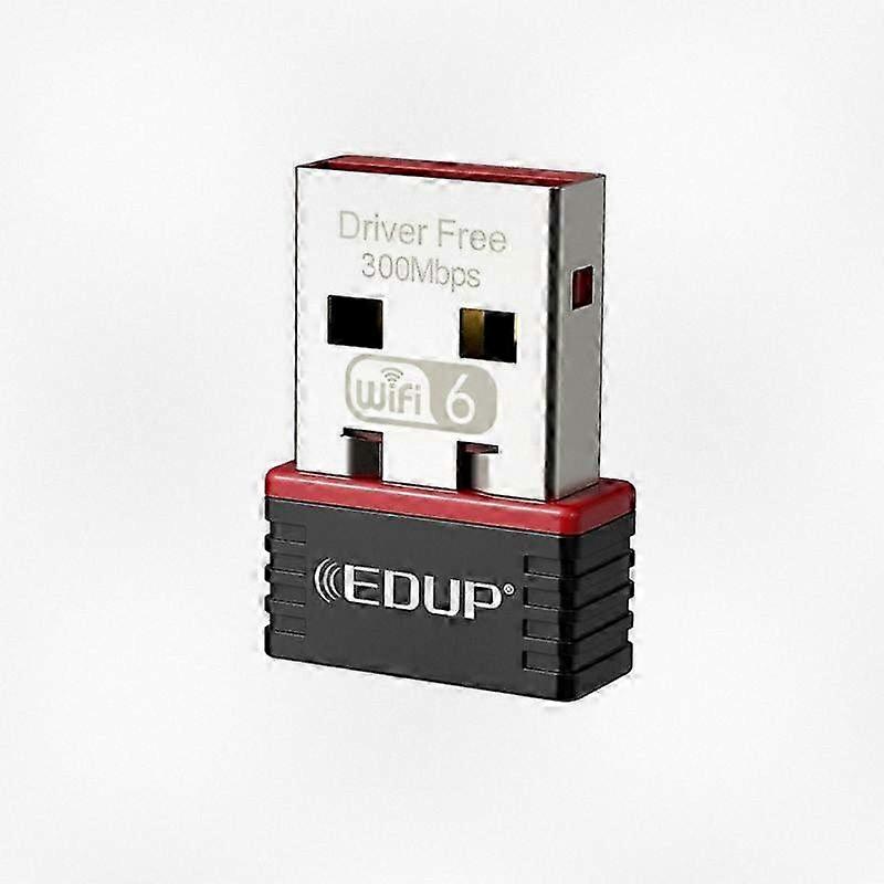 High-Speed 300Mbps WiFi6 USB Network Adapter Compatible with Various Devices for Enhanced Connectivity
