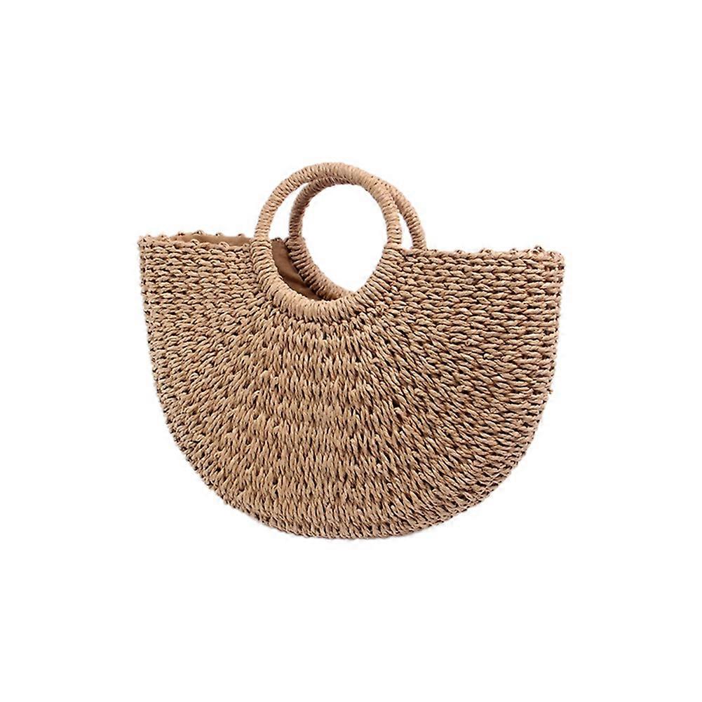 Beach Paper Rope Artificial Straw Beach Tote Bag