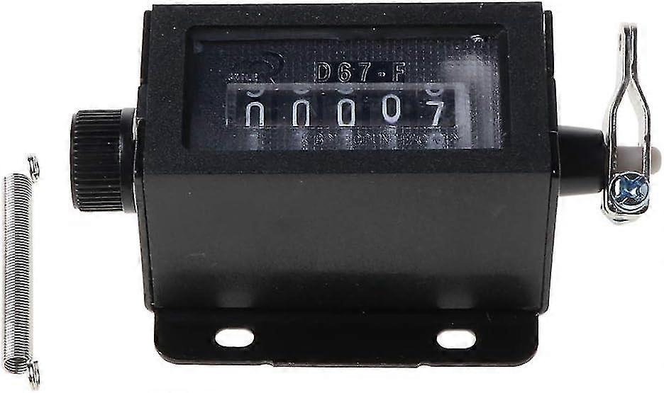 5-digit manual counting counter D67-F 5-digit mechanical pulling stroke counter black shell resettable digital circle counter punching machine clicke