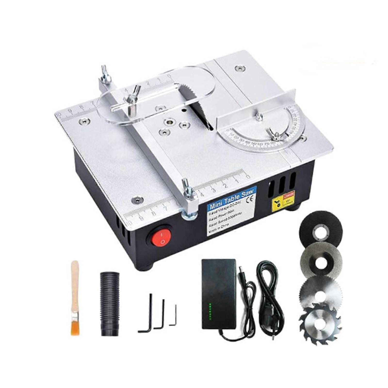 Desktop Woodworking Mini Table Cutting Tool Machine Adjustable Power Supply 96W Motor Suitable For Small Space Workshops