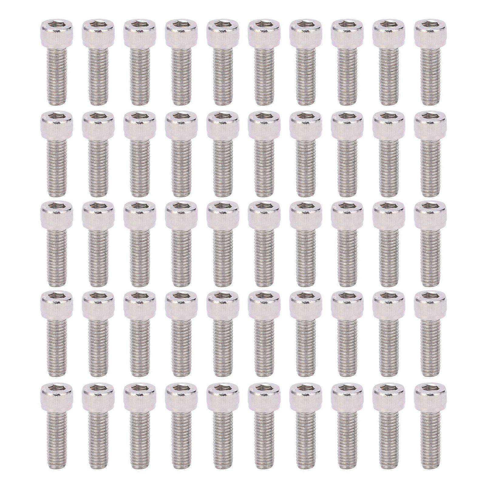 高品質50pcs 304ステンレス鋼六角ソケットボルト六角ソケット