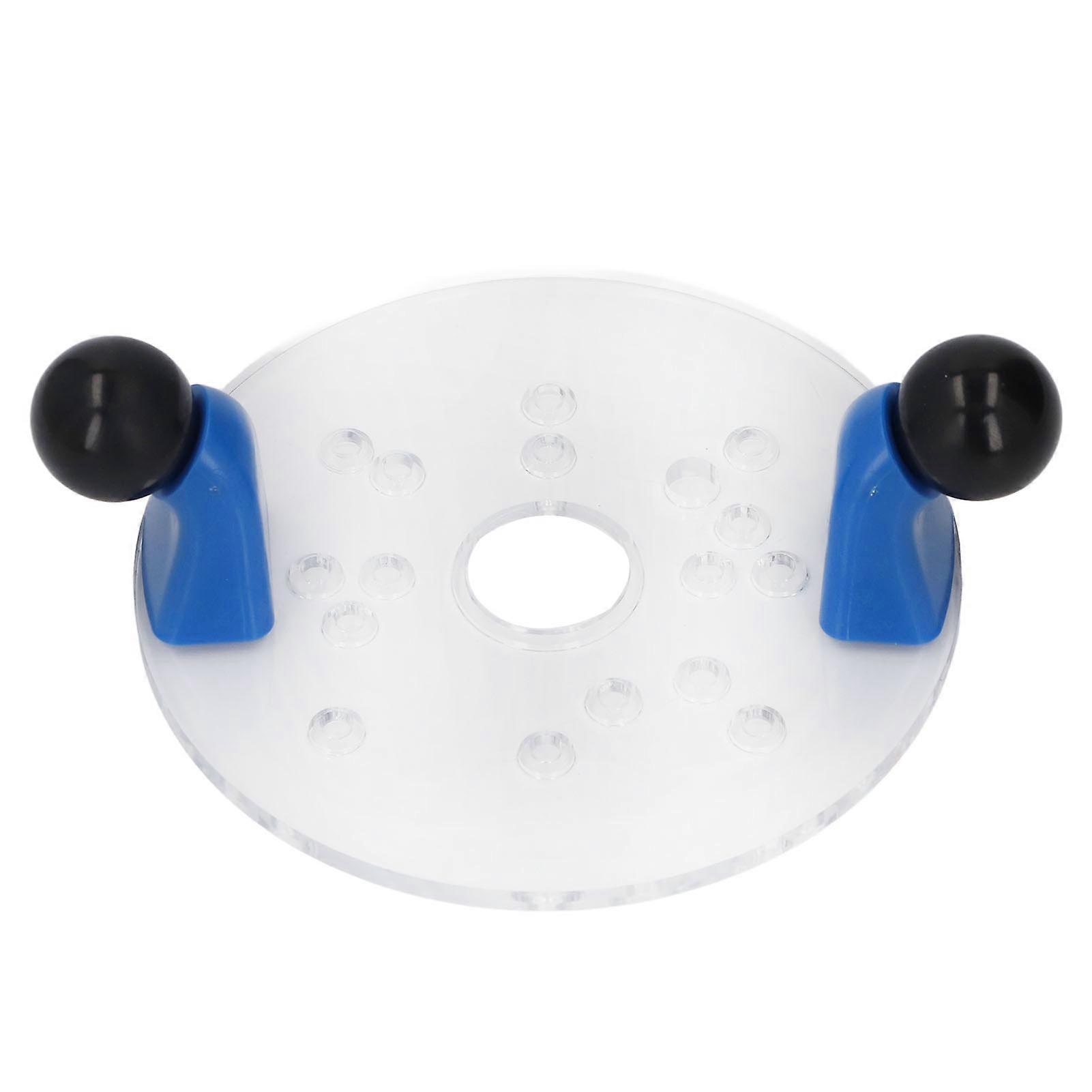 Universal Router Base Plate for Table Trim Portable Clear PVC with Predrilled Holes Shank Round 