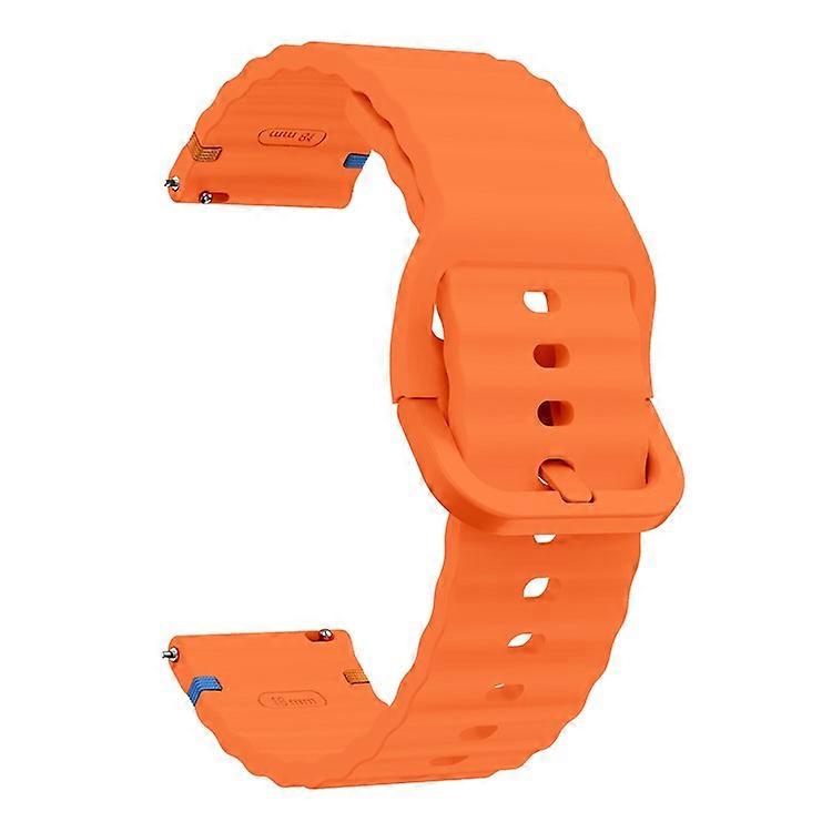 Compatible For Huawei Watch GT 5 41mm Silicone Watch Strap 18mm Wave Stitching Line Wrist Band
