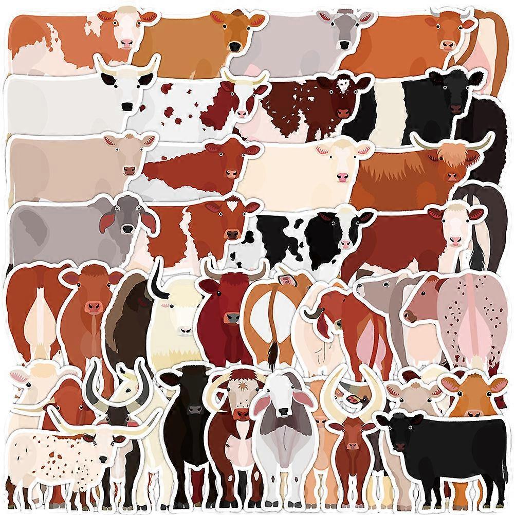 150pcs Paper Sticker Cow Shape Computer Decal Water Flask Decal Decoration