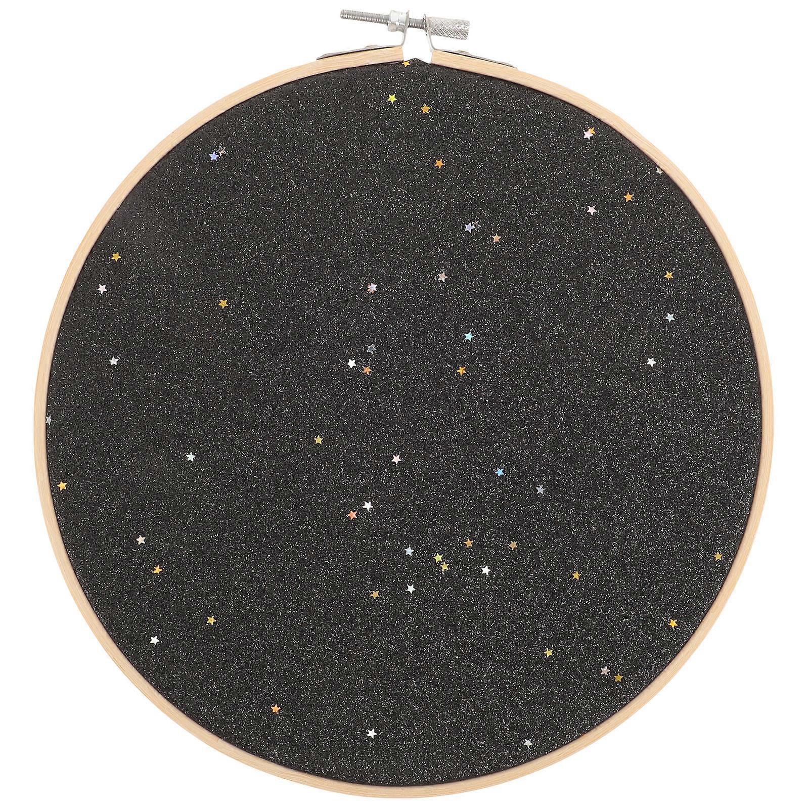 Glitter Canvas Badge Display Wall Hanging Brooch Pin Holder Black Simulated Pennant for Jewelry Collection and DIY Art Decoration