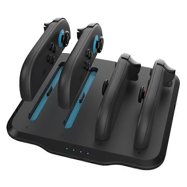 Compatible For Nintendo Switch 2 Game Controller 4-Slot Charging Dock Left Right Gamepad Charger with LED Indicator