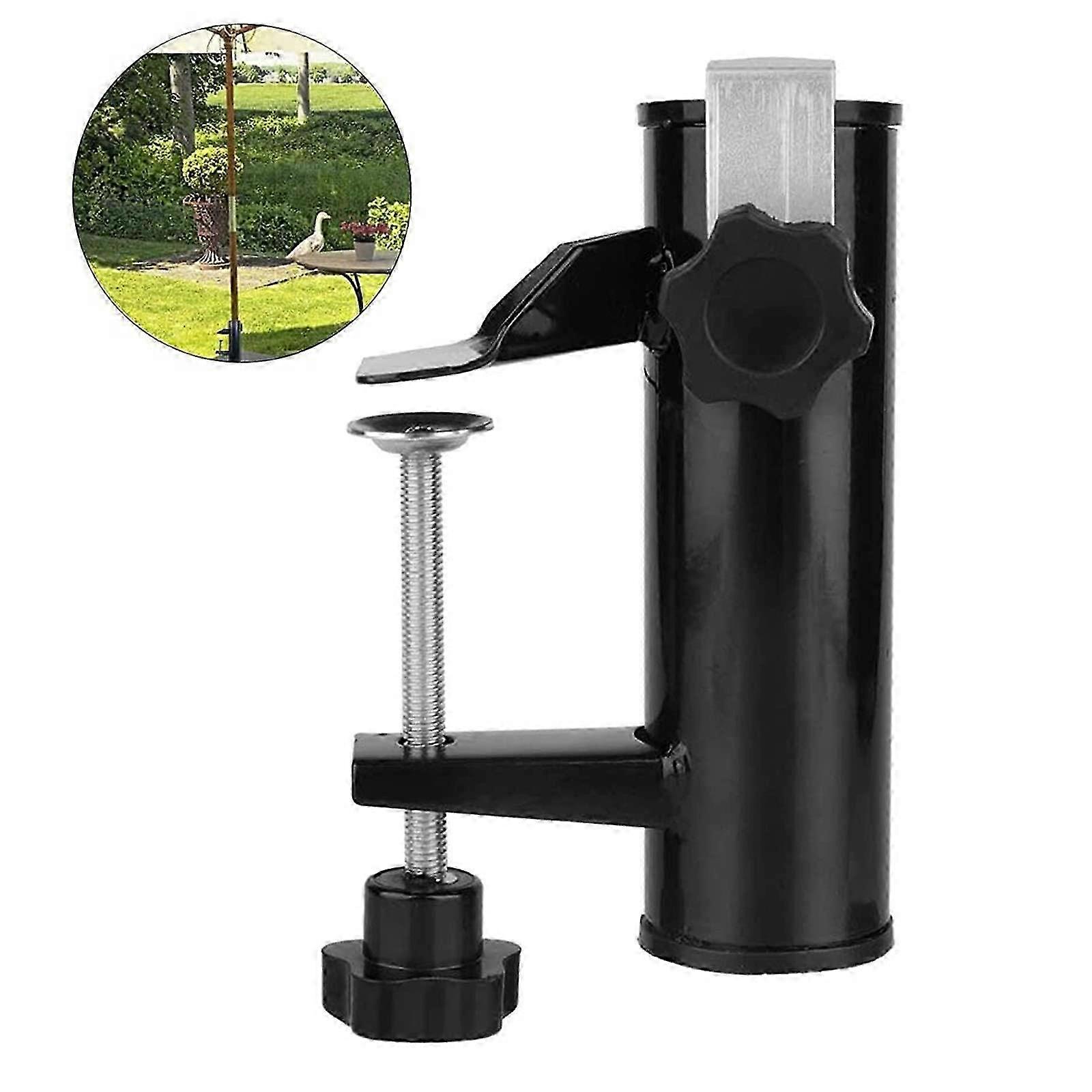Balcony Railing Parasol Holder Clamp Bracket for Table Parasol Accessories