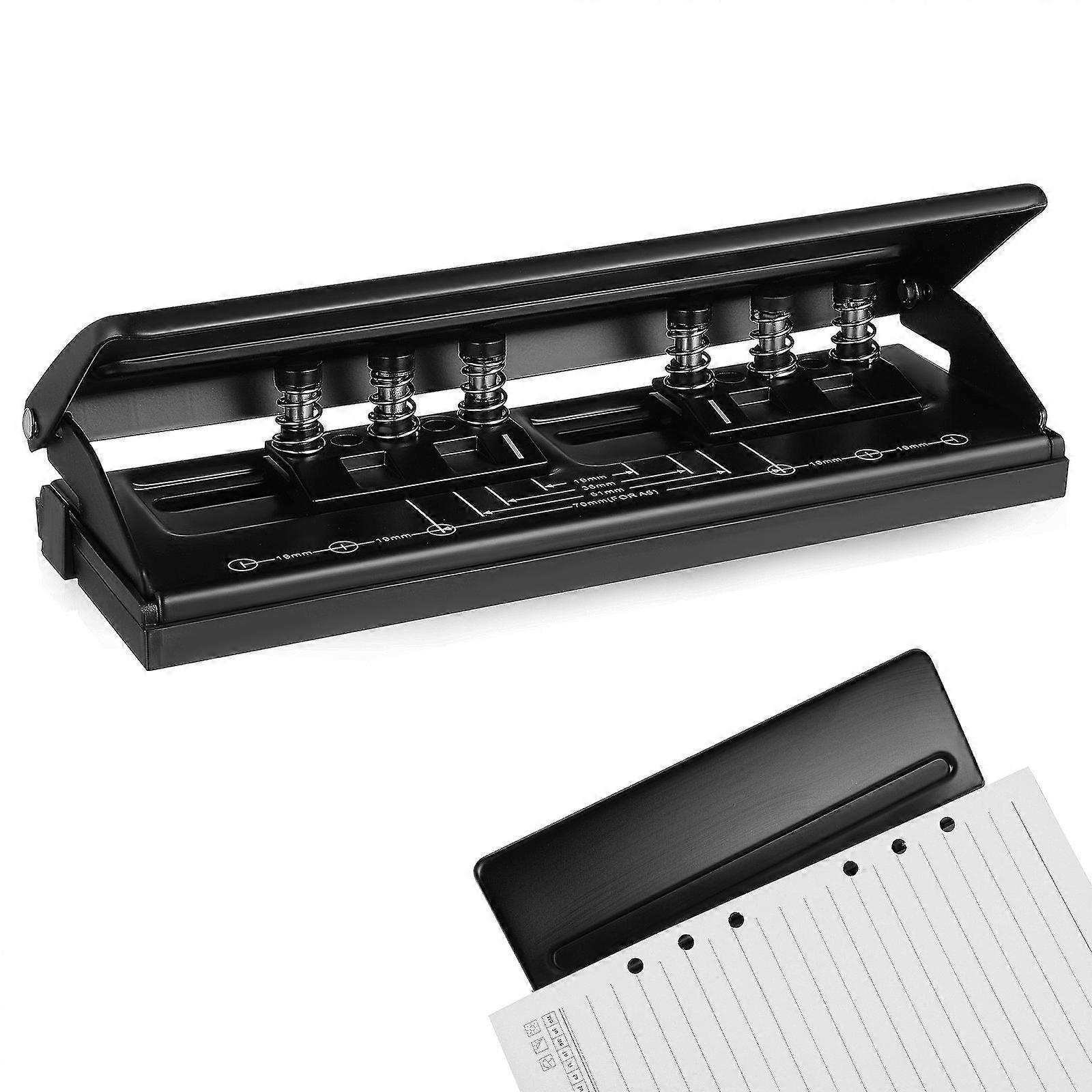 Sheet Puncher, Six Hole Manual Press Puncher for Efficient Paper Organization