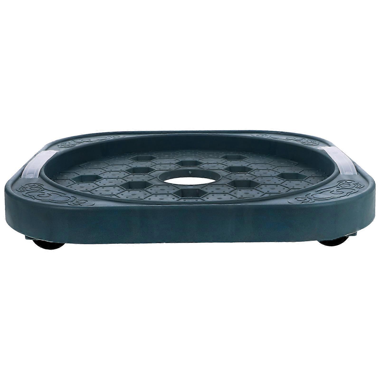 Portable Round Tank Tray with Wheels Movable Can Holder Base Plate for Kitchen & Restaurant Use, Easy to Move Cylinder Dolly with Stable Rollers for