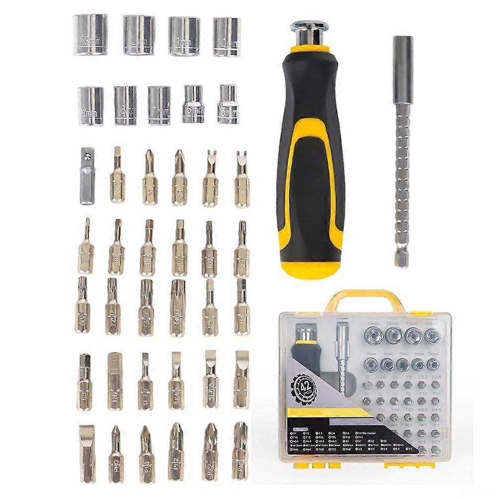 Screwdriver set, complete 42in1 magnetic tool, designed for the maintenance of phone, laptop and camera