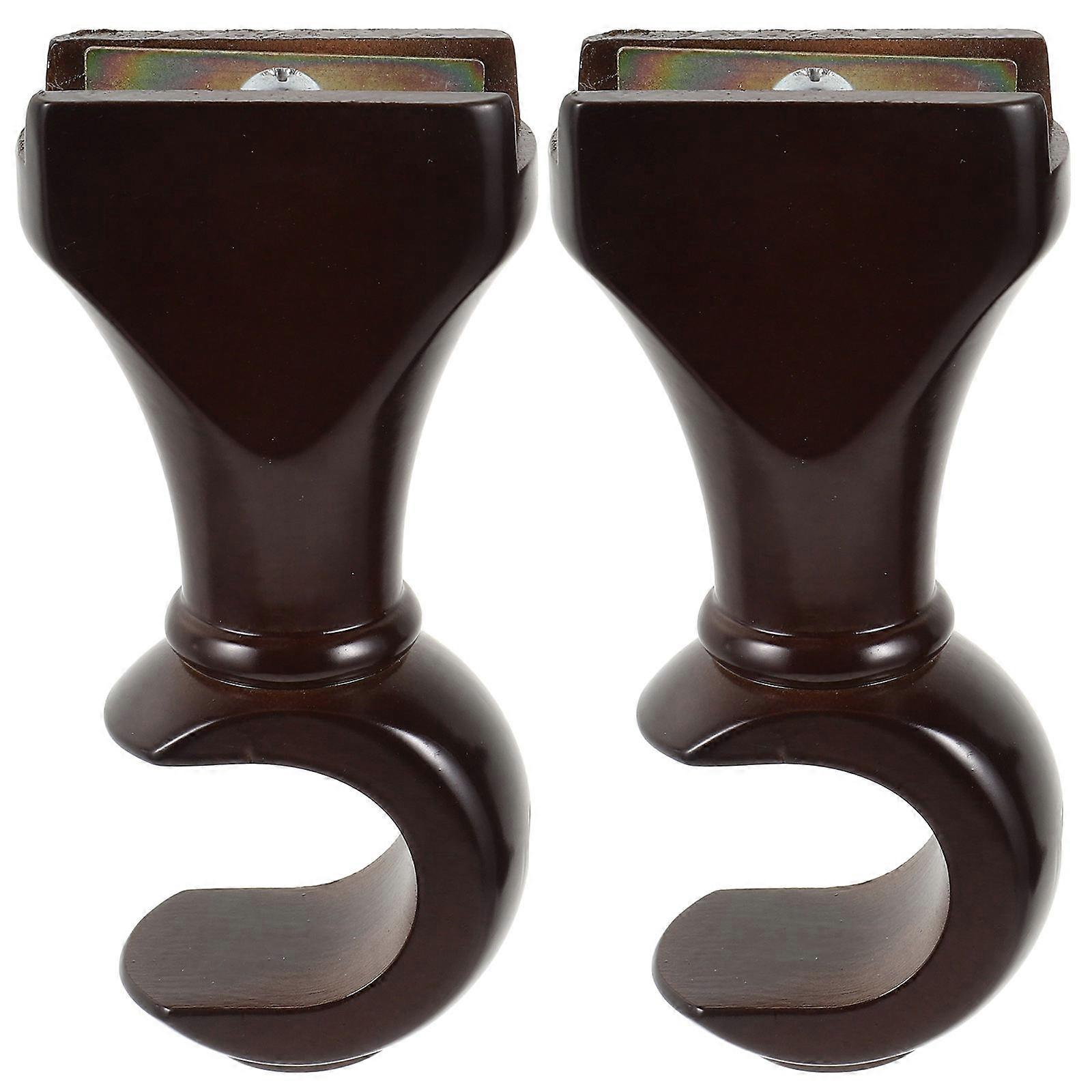 Sturdy Wooden Curtain Pole Fixing Rack – Easy Install Ceiling & Wall Mount Rod Brackets for Curtains