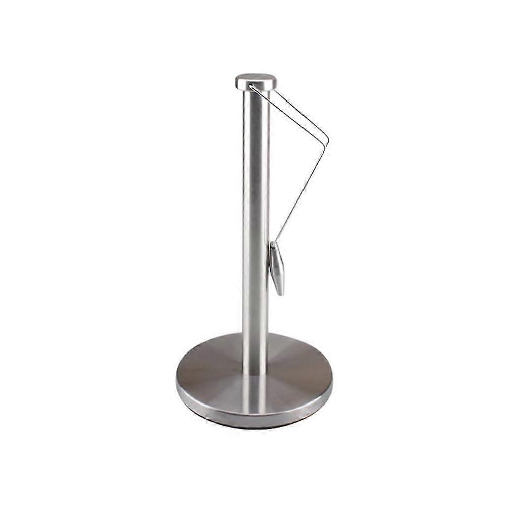 Paper Towel Holder Stainless Steel, Vertical Kitchen Roll Dispenser, Countertop Organizer, Multi-Function Paper Towel Stand