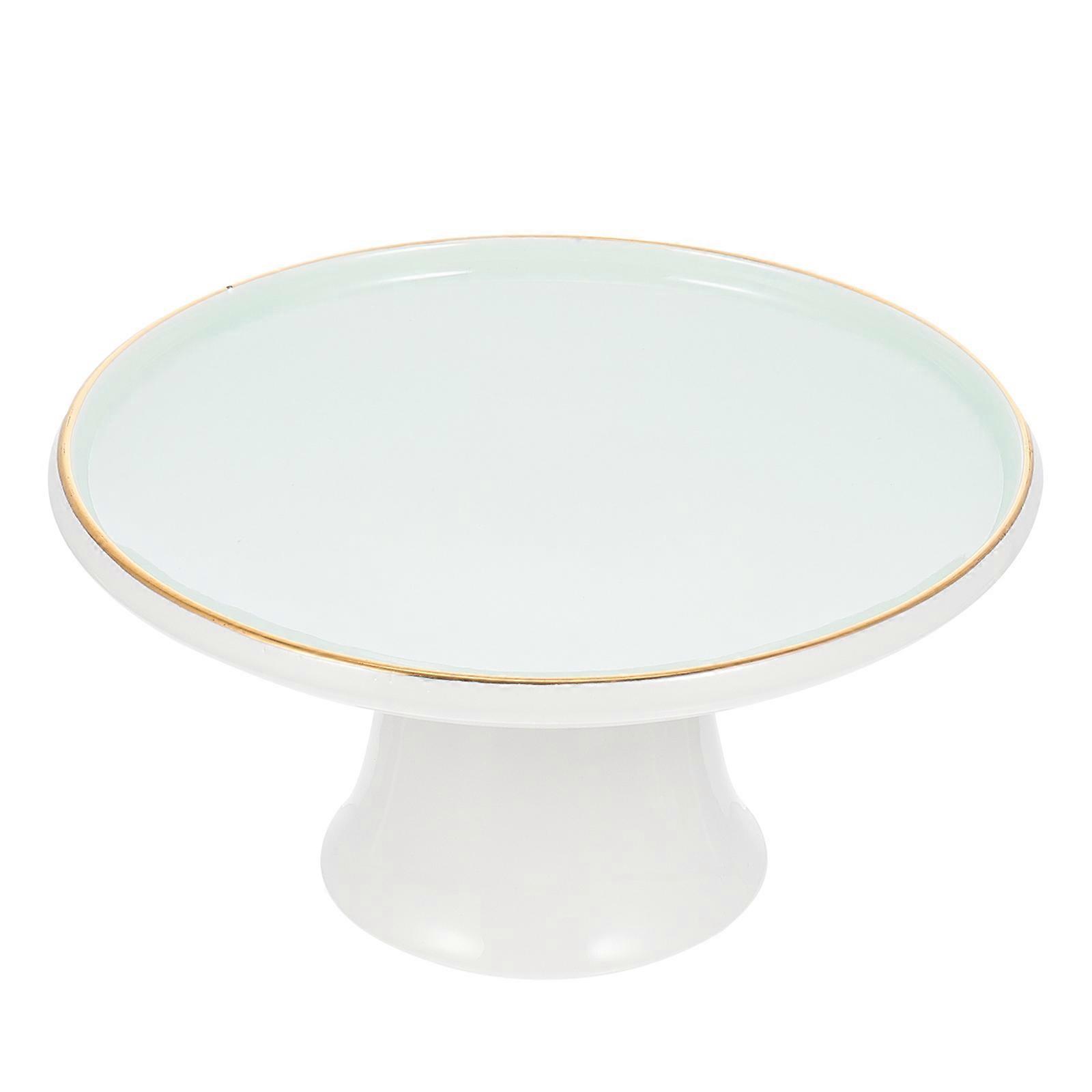 Cake Display Stand Elegant Dessert Holder Party White Round 1Pack