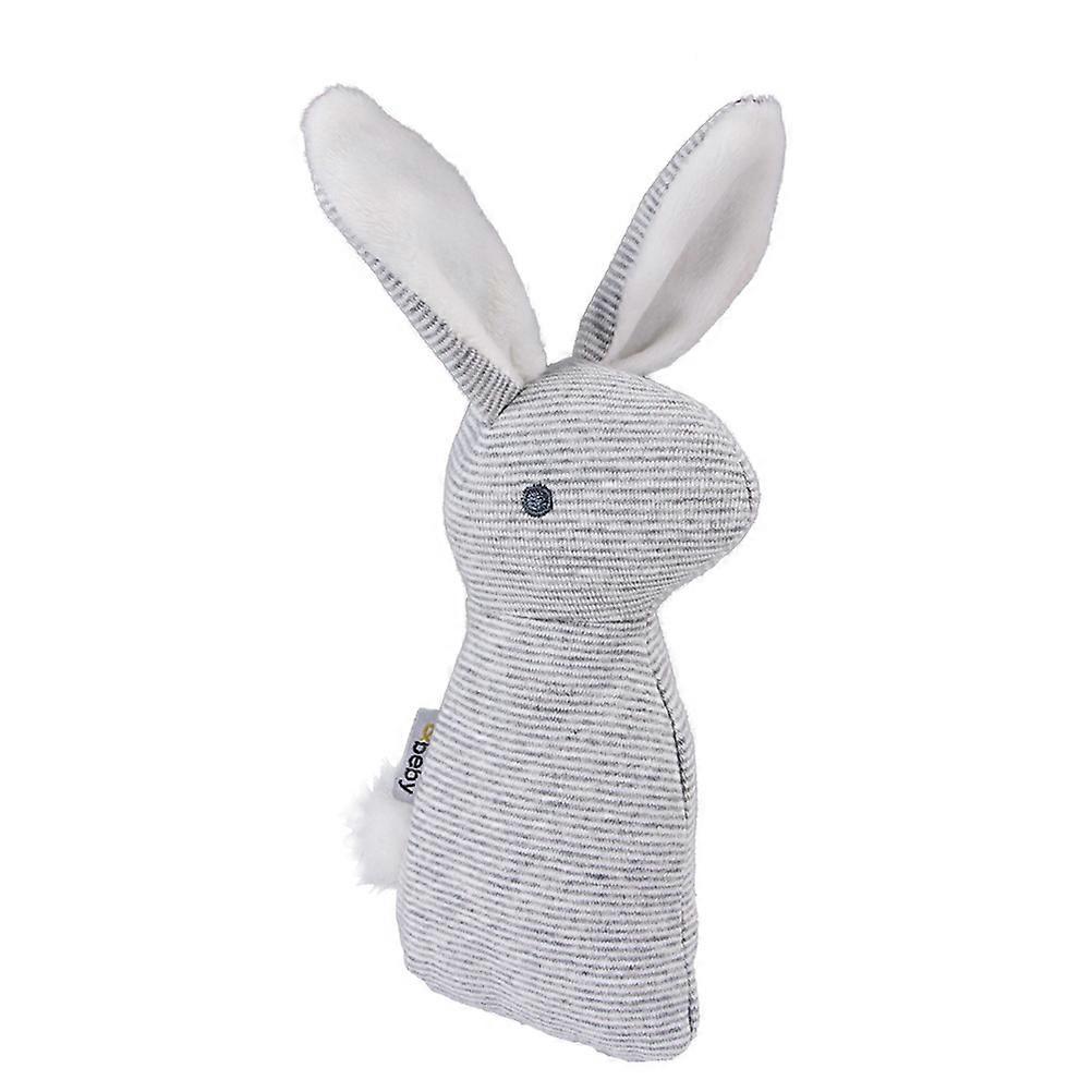 Pet Sound Toy Rabbit Shape Toy Dark Grey Color Indoor Play Training Squeaky Sound 1Pack