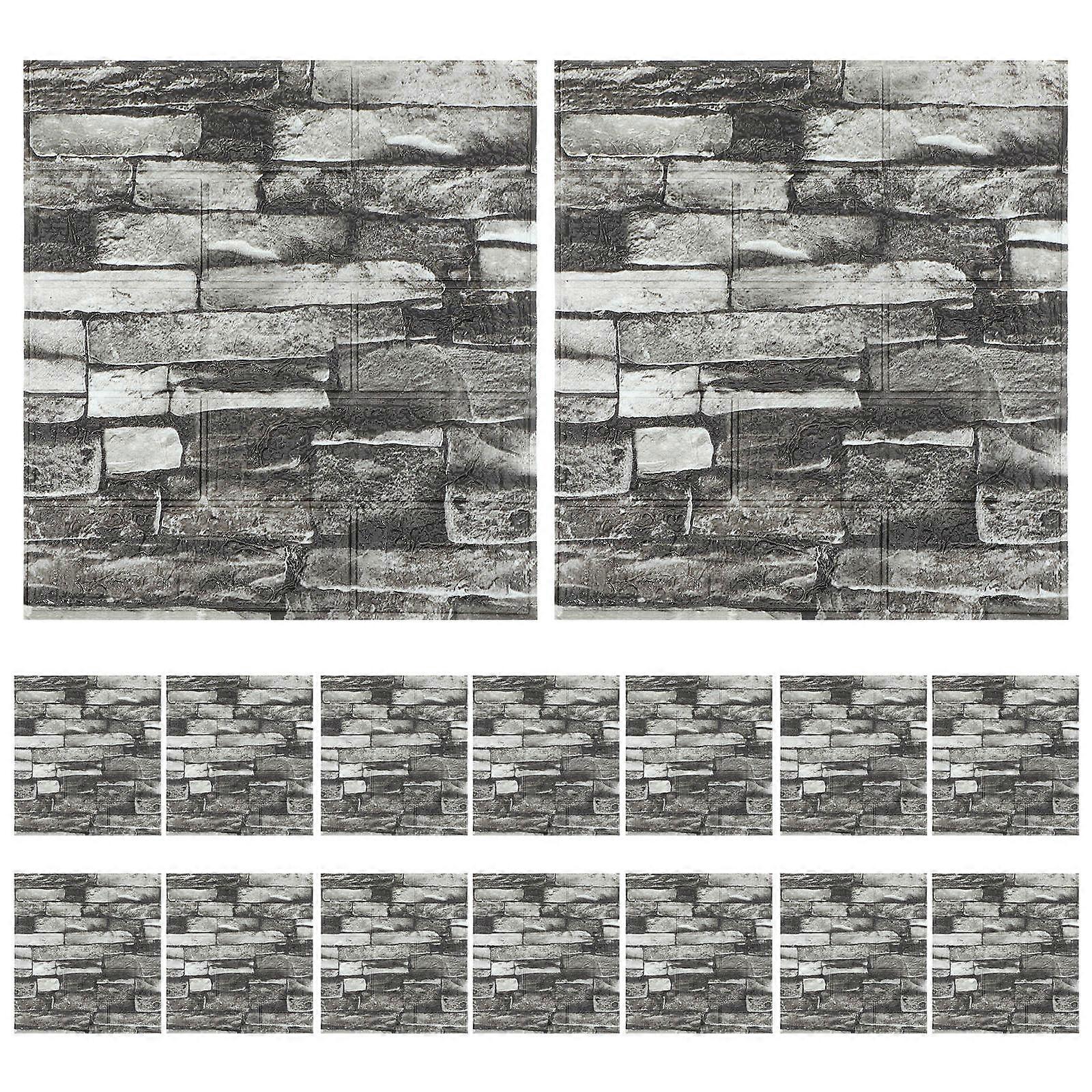Self-Adhesive Wall Tiles Entryways Decorative Tiles 35CM*38CM Simulated Rock Slice 20Pcs