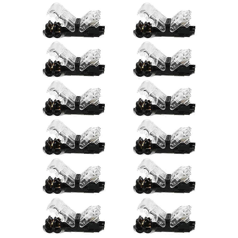 12PCS Pin Wire Connectors, No Wire Stripping Required, Electrical Connectors for Safe and Quick Wiring, Heat and Fire Resistant Design for LED Light