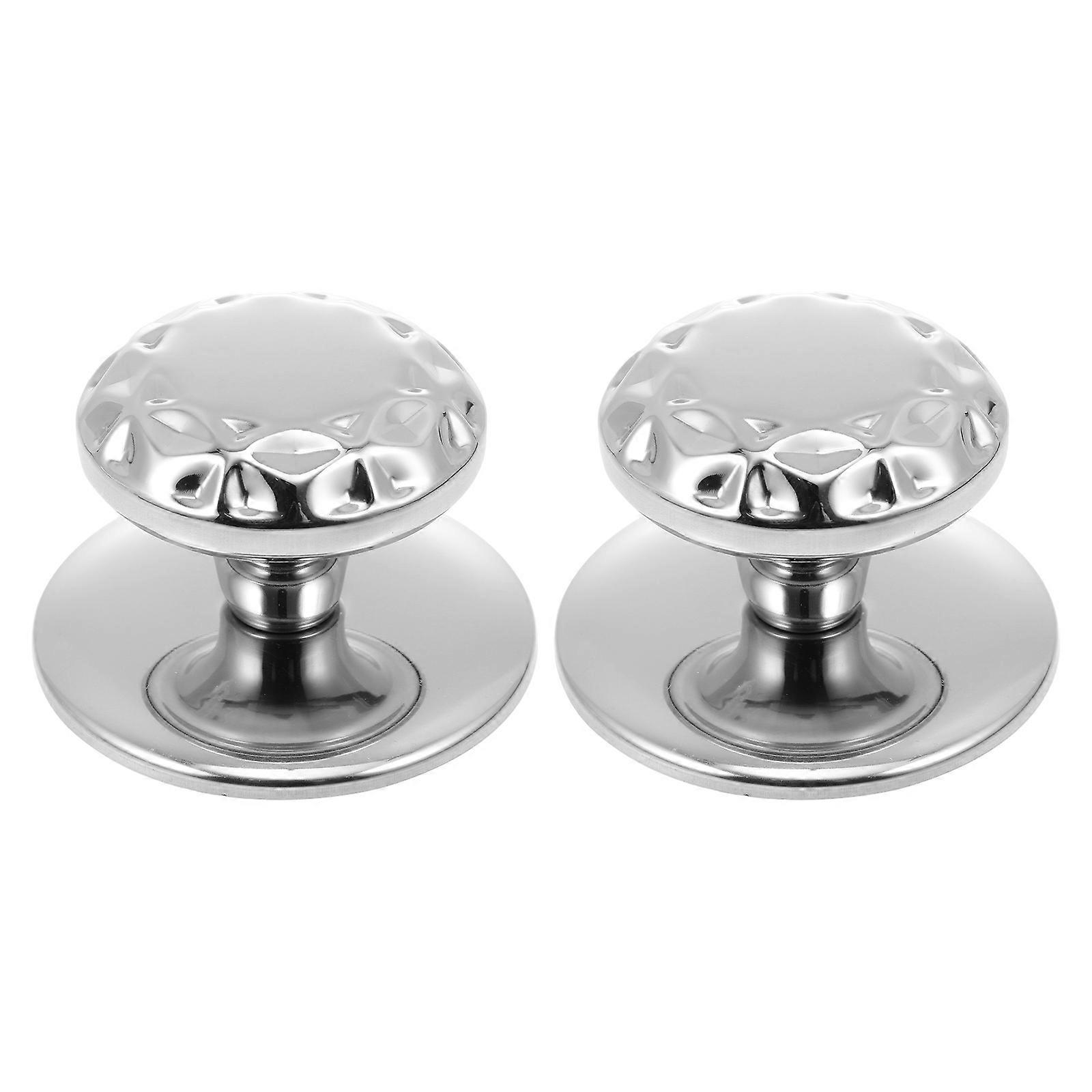 Wear-Resistant Anti-Rust Easy to Clean Pot Lid Handle Replacement Pan Lid Holding Knob Kitchen Use 2Pcs
