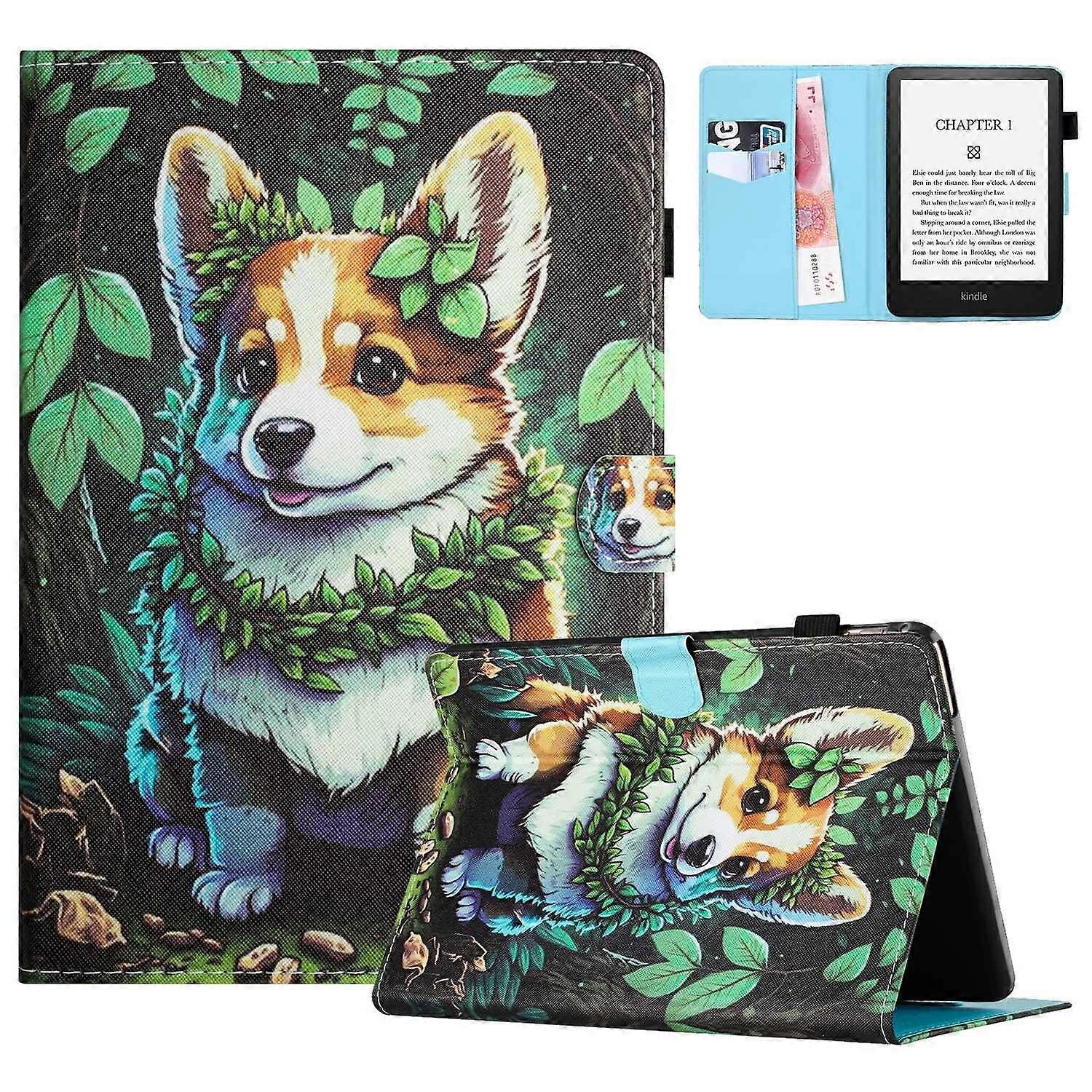 Per Amazon Kindle Paperwhite (2024) Custodia in pelle Portacarte Stand E-Reader Cover