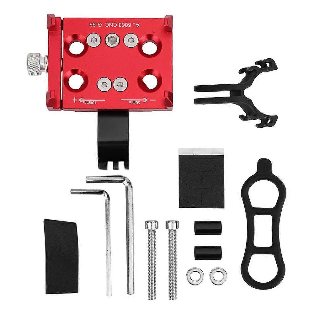 G99 Aluminum Alloy Mobile Phone Navigation Bracket Camera Holder for Bicycle MotorbicycleRed