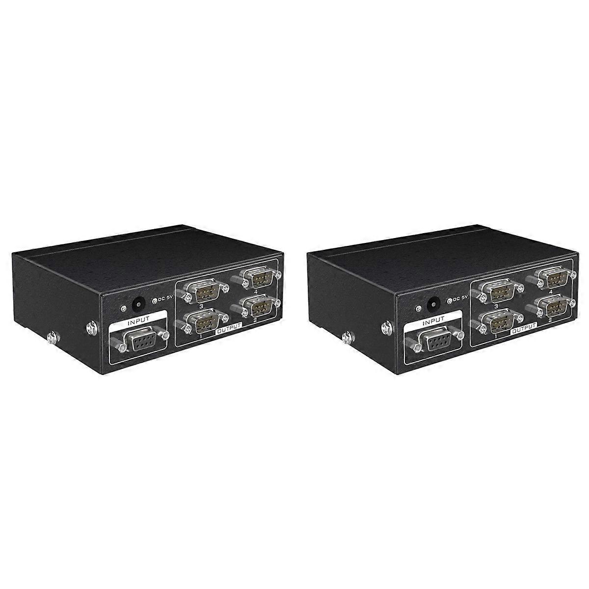 MT-RS104 Aktiver serieller RS232-Splitter 1 auf 4 RS232-Bidirektionaler Umschalter-Splitter 4 auf 1 mit Stromversorgung