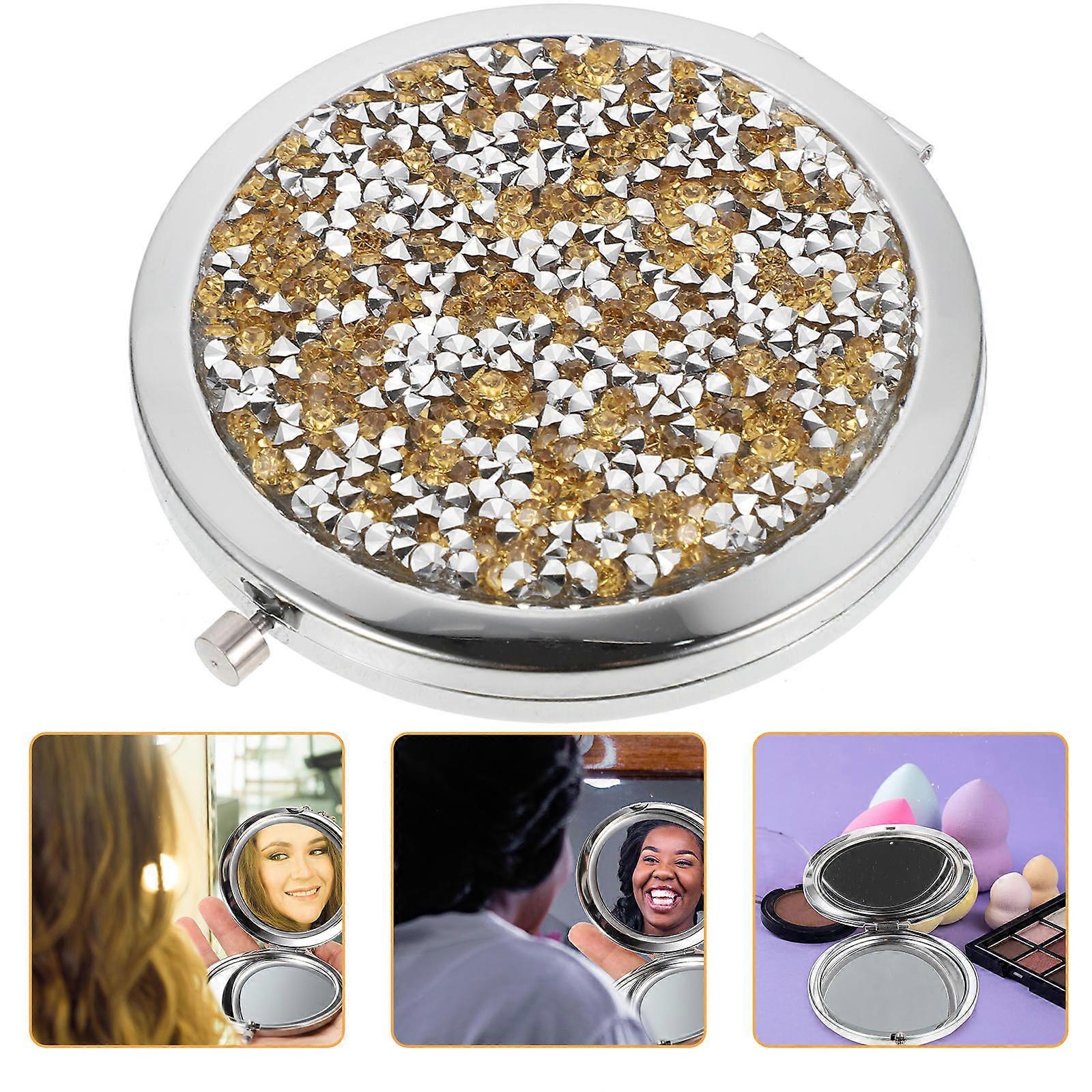 Mini Compact Mirror Portable Pocket Makeup Mirror for Women Home Use 7 5x7cm Assorted Color 1 Piece