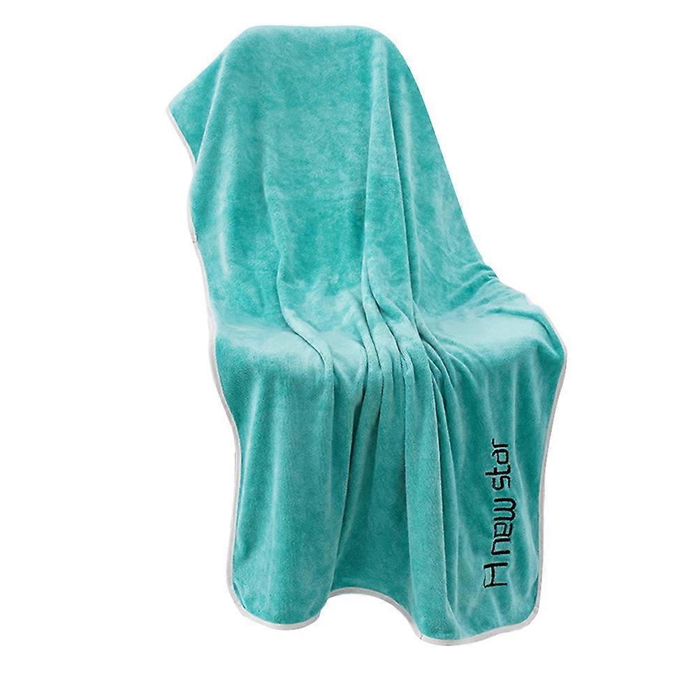 Bathing Towel Large 140x70cm Green Nylon Material Quick Dry For Home Use 1Pcs