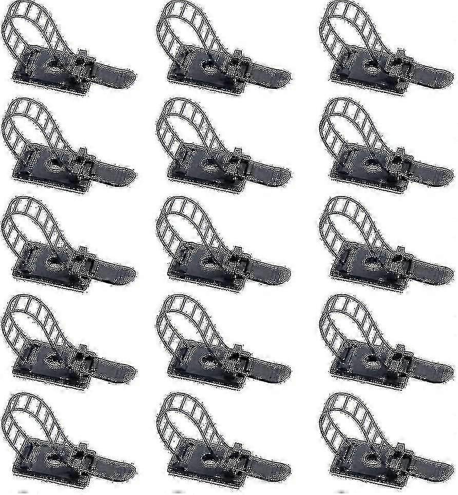 100 Adjustable Cable Clamps Self-adhesive Nylon Cable Tie Cable Clamps Multi-function Cables