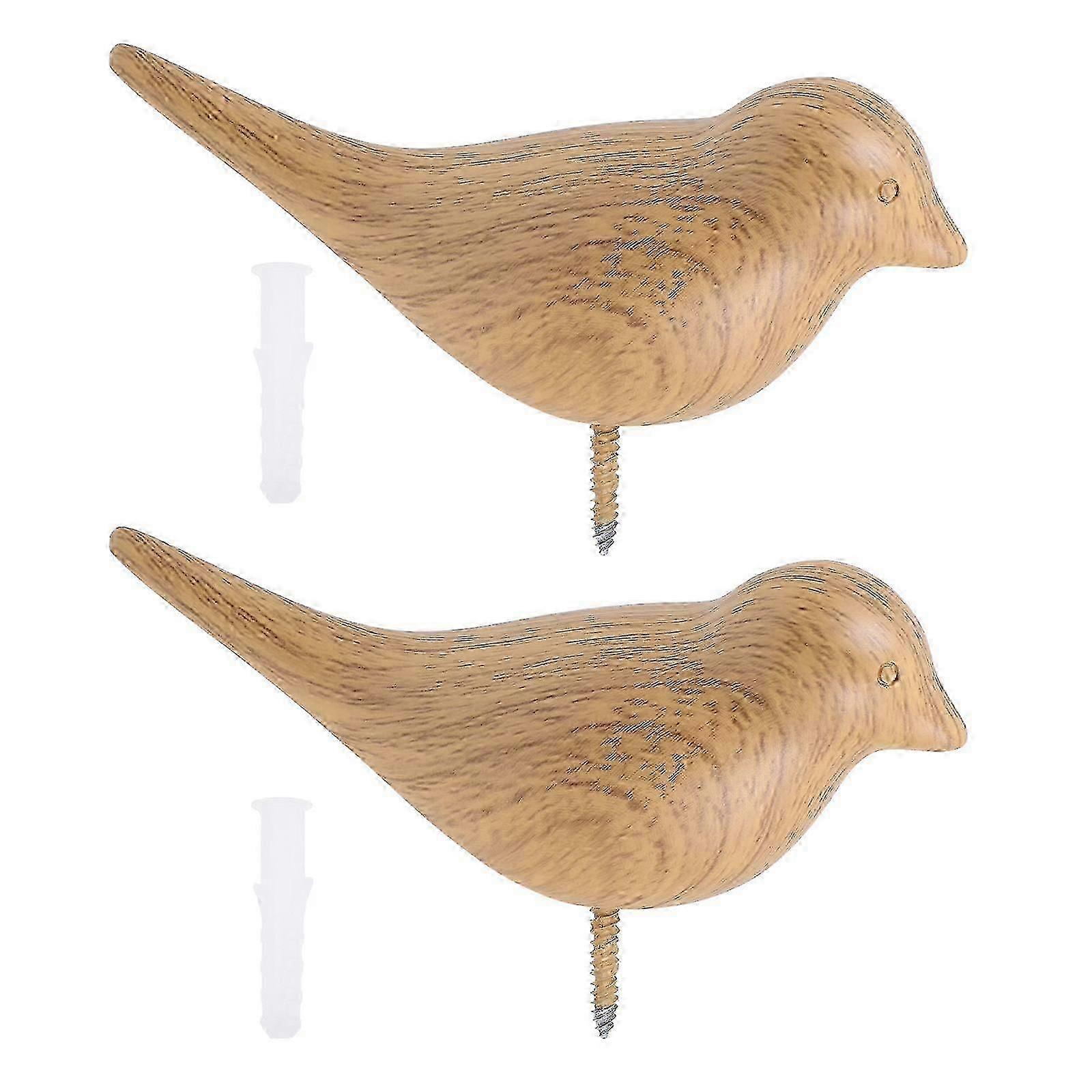 2 Pcs Clothes Hooks Bird Shaped Hat Hooks Wall Mount Hooks Coat Hanging Hooks