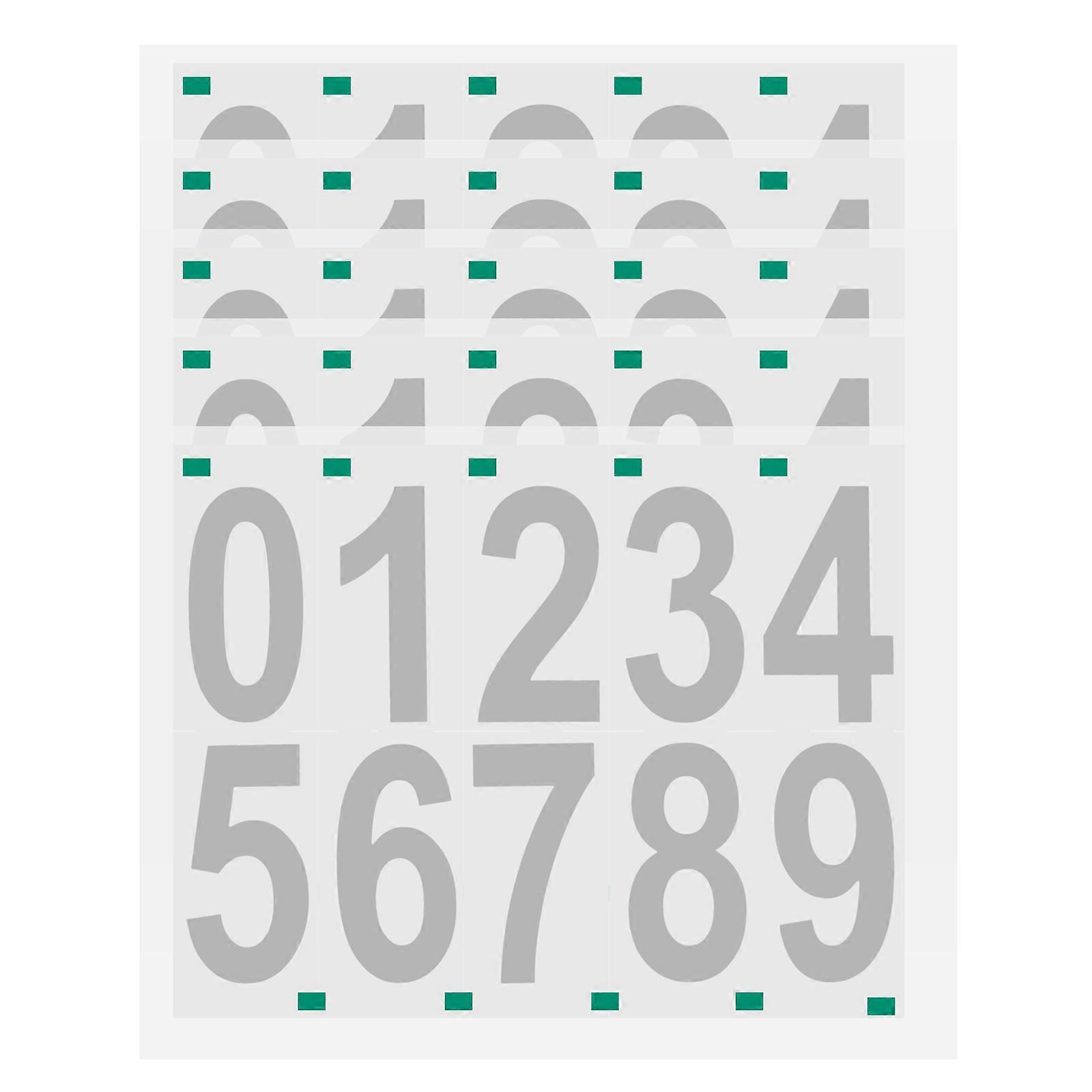 Numbers Self-Adhesive Small Adhesive Number Trashcan Markers Adhesive 5 Sheets