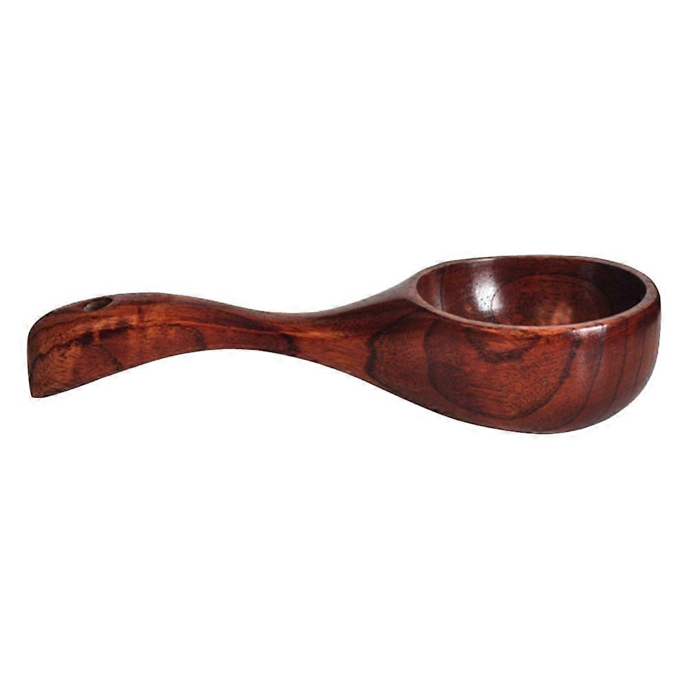 Portable Rice Soup Scoop Water Ladle for Home Use Made of Synthetic Material Light Brown