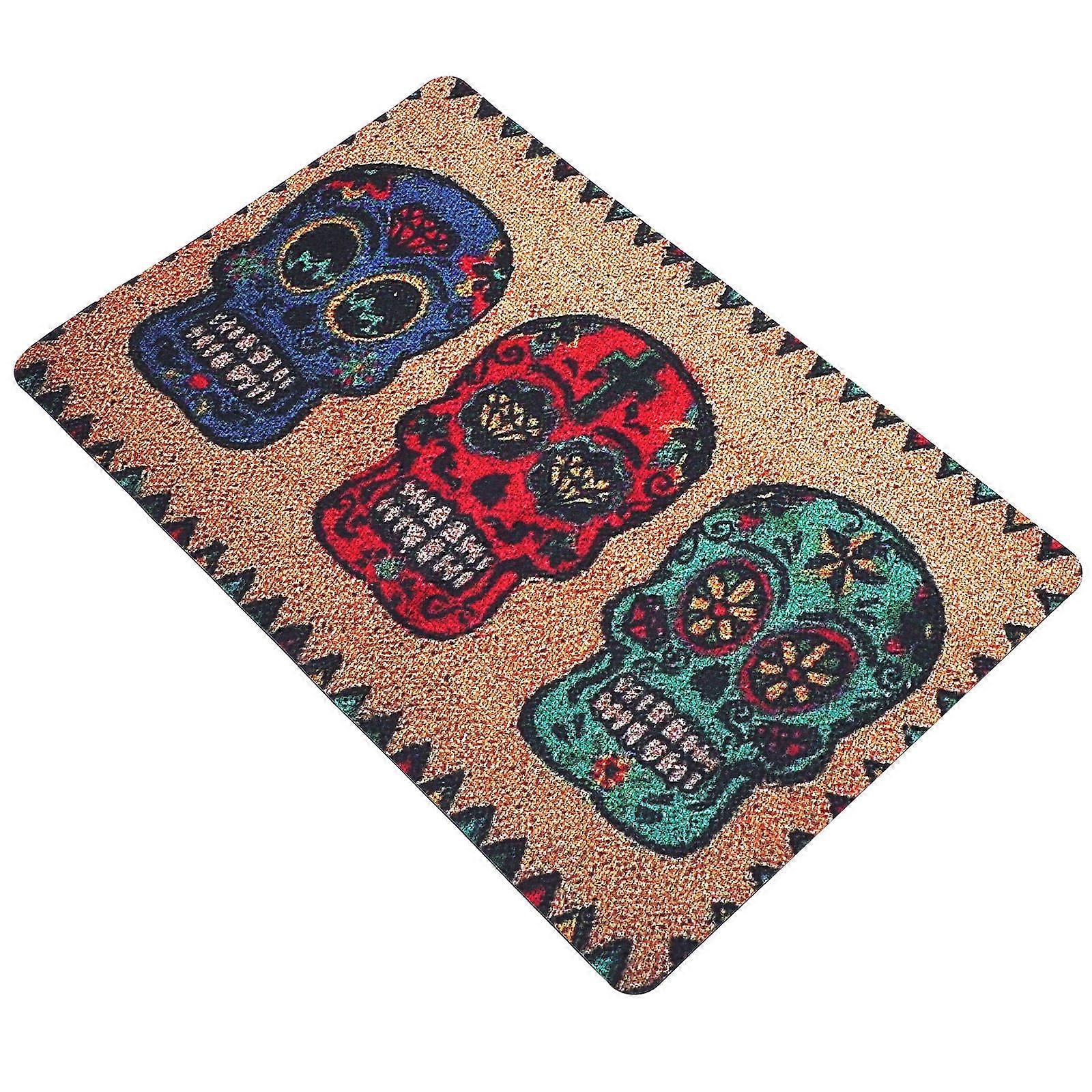 Non Skid Washroom Mat Halloween Carpet Multi Colored 75x45cm Protective Non Slip Home Use 1Pc
