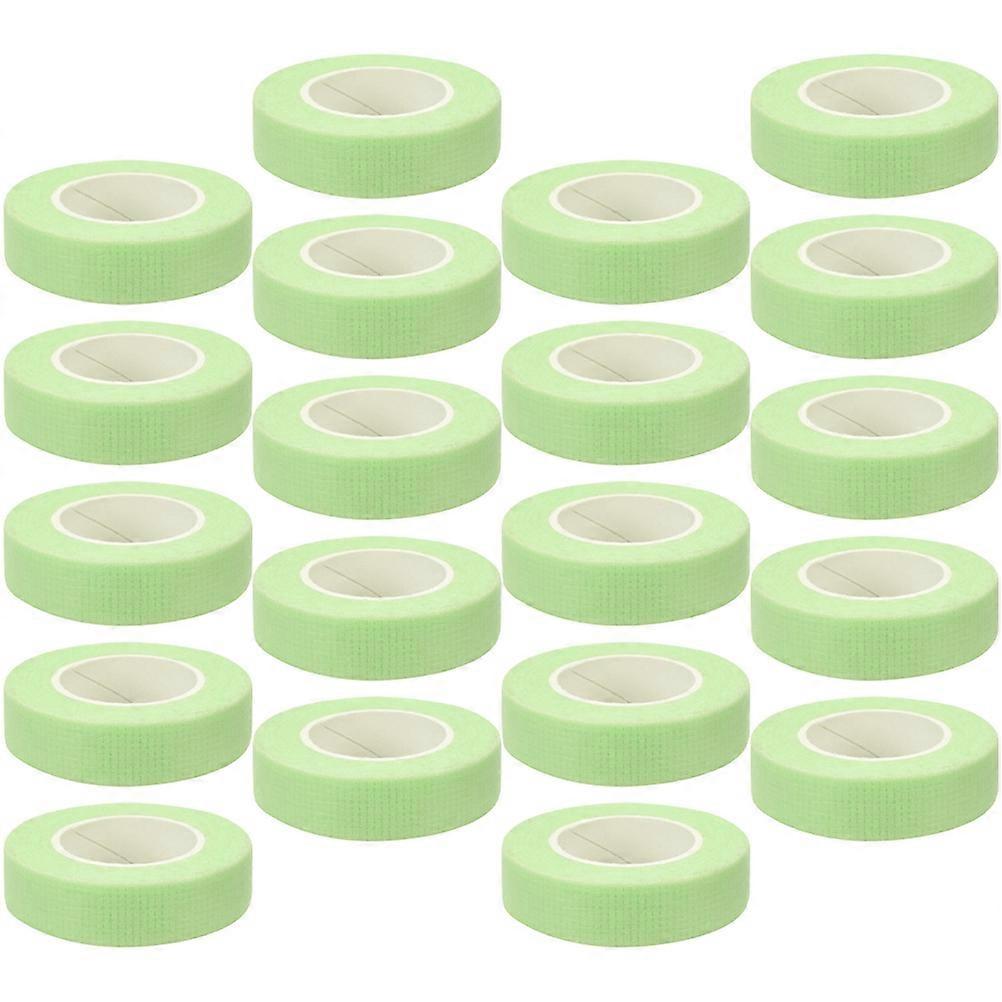 Lashes Tape Eyelash Extension Tape Adhesive for Professional Eyelash Application Light Green 5.5x1.2cm Holds Lashes in Place 20 Rolls