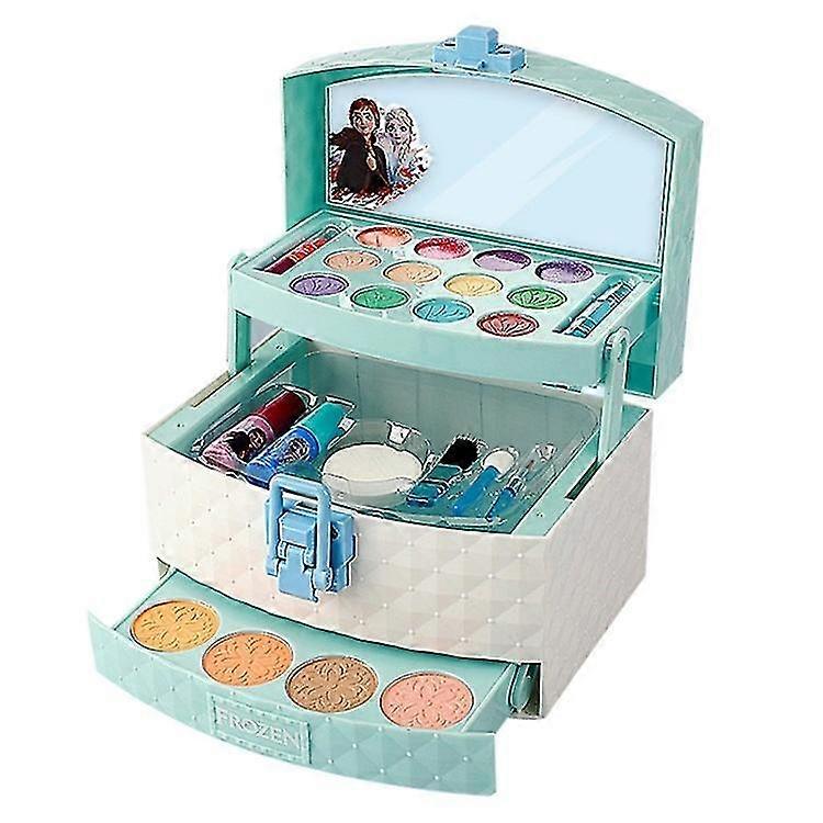 Kinder Make-up Kit Echtes Make-up Set mit Kosmetiketui Waschbares Make-up Spielzeug für Kleinkinder
