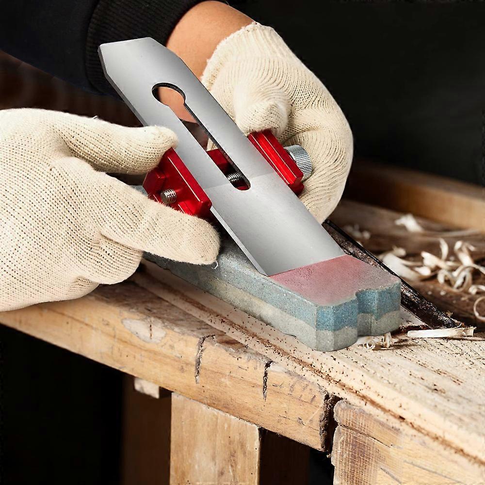 Aluminum Angle Adjustable Sharpener Woodworking Perforator Woodworking Tool Sharpening Jig Width Adjustment Inclined Edges Wood Chisel Fixing Bracket