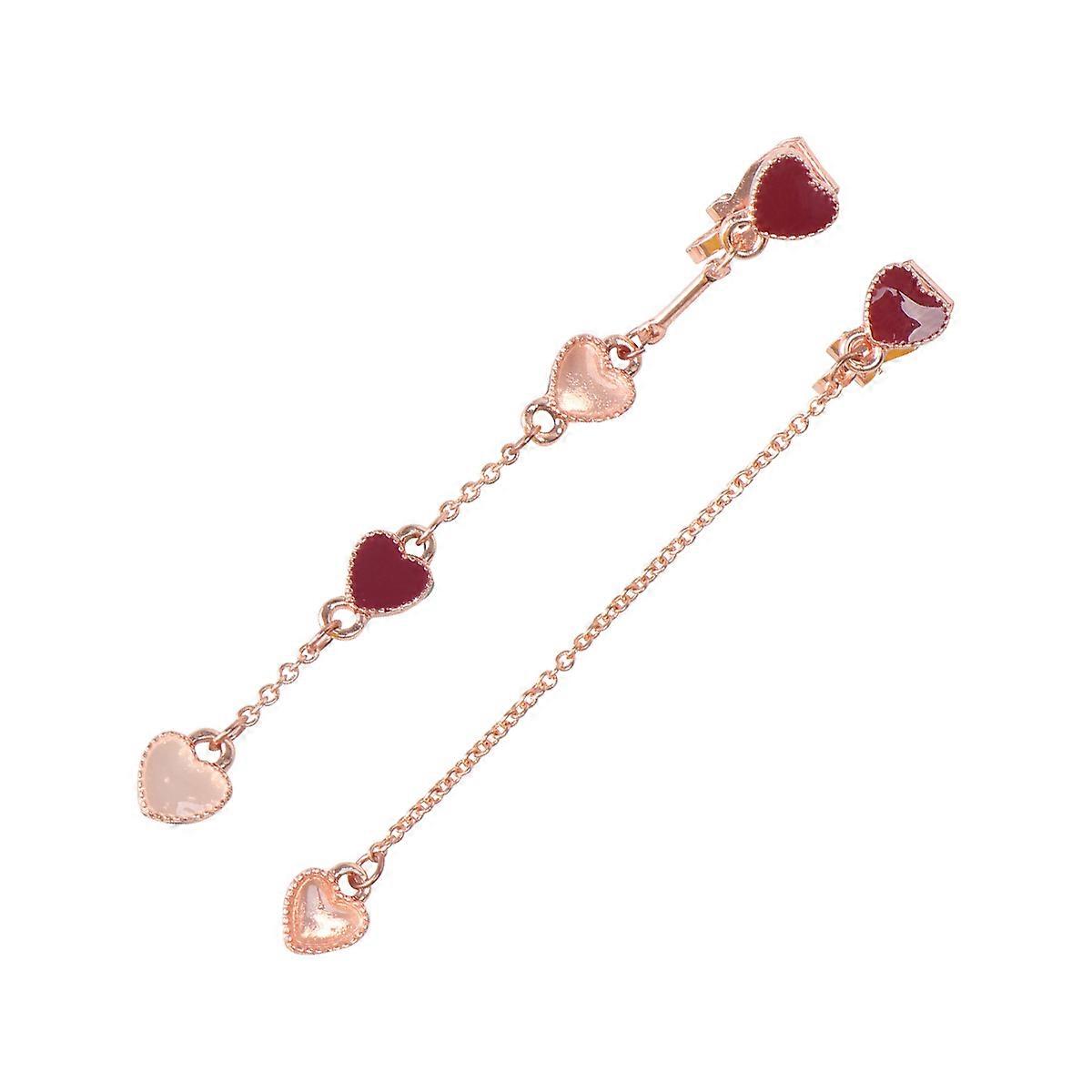 Here's a refined and engaging product description for your **Creative Red Heart Drop Earrings**:

 

✨ **1 Pair Creative Red Heart Drop Earrings for